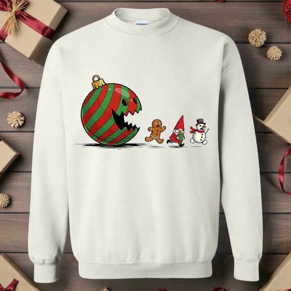 Funny Holiday Chase Sweatshirt Arcade Custom Made Sand Unisex S M L XL XXL - Picture 4 of 7